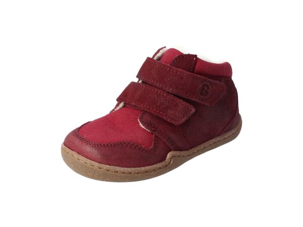 BLifestyle RACCOON Barfußschuh WIDE bio leather lace cranberry 25